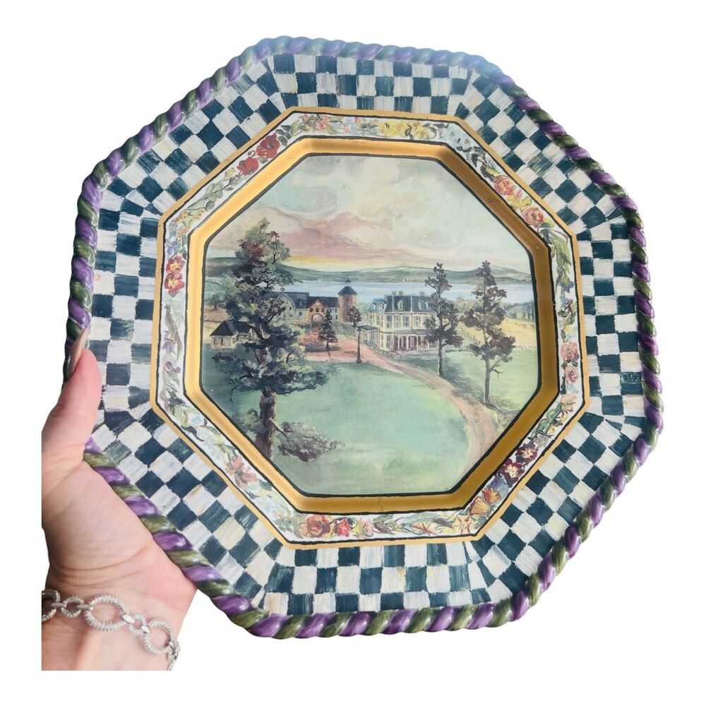 MacKenzie-Childs MacLachlan Dinner Plate 11.75” 1991 Second Edition Vintage
